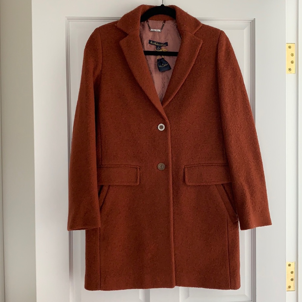 Brooks Brothers Rust Pea Coat